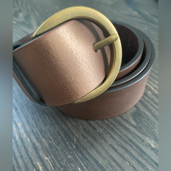 Frye Leather Belt Brown Cooper Size M - Picture 1 of 9